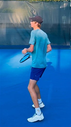 Two handed backhand here from my student Brody #backhand #tennis #tenis #tennishaus | Tennis.Haus