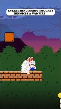 Everything Mario Touches Becomes a VAMPIRE 😱 #mario #supermario #shorts