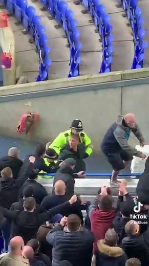 millwall fans fight with birimingham fans #bcfc #millwall #footballfans