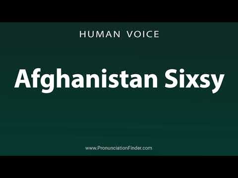 How To Pronounce Afghanistan Sixsy | Pronunciation Guide | Easy To Learn