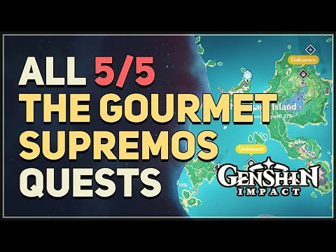 All 5 Gourmet Supremos Quests Genshin Impact (Full Quest Chain)