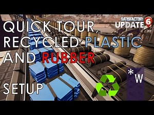 Recycled Plastic and Rubber Setup Satisfactory TIPS AND TRICKS Update 6