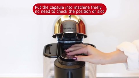 Stainless Steel Reusable Coffee Capsule, Metal Refillable Coffee Pod Brewing Espresso 70ML/2.40Z(SMALL), Compatible with N-espresso Ver-tuoPlus XN903/XN900 / Vertuo-line GCA1/ENV135/ENV150