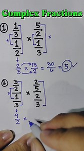 72K views · 2.9K reactions | BASIC MATH REVIEW: How to Multiply Complex Fractions #FractionTricks #mathematicstutorial #sharingiscaring #SimpleMathematics | Mathematics Tutorial | Facebook