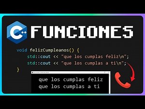 📌 Funciones en C++ 👈😉 – (Como declarar y llamar funciones) | Curso de C++ 📞 #28