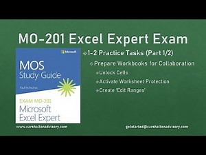 MO-201 Excel Expert Exam Review 1-2 Practice Tasks (1/2)
