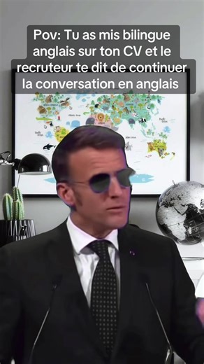 #Meme #MemeCut Macron parle anglais #emmanuelmacron #françaistiktok😂humour #tiktokfrance🇨🇵