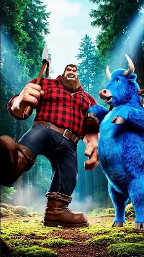 🪓 Paul Bunyan & Babe the Blue Ox: Giant American Tall Tales!