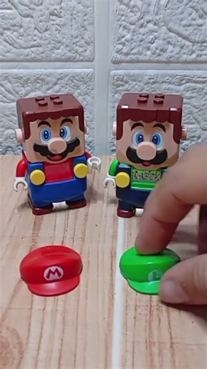 Lego mario and Lego Luigi Exchange Power suit up B .01 #funny #trending #shortsvideo #supermario