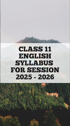 Class11 English syllabus for 2025-26 #englishclass11 #syllabus_2025 #englishsyllabus #class11english