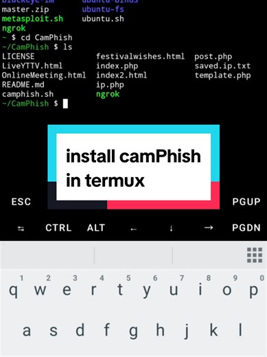 Install CamPhish in Termux: A Step-by-Step Guide