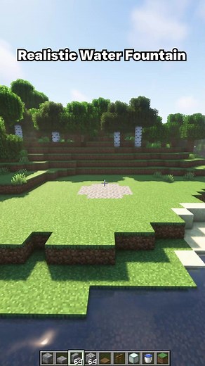 Minecraft: Realistic Water Fountain | #minecraft #minecraftbuilding #minecraftmemes #minecrafttutorial | Apex Hosting