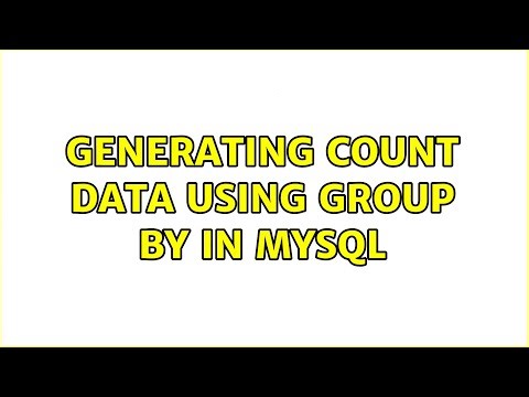 generating count data using group by in mysql (3 Solutions!!)
