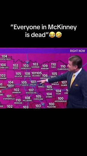Humorous McKinney TX Weather Forecast Reaction