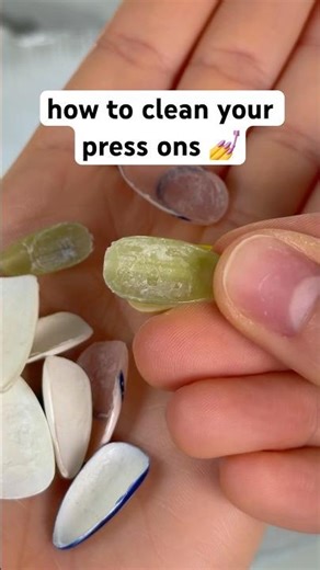 how to clean your press ons 💅 #idomyownnails