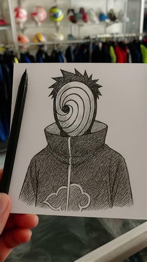 Drawing Tobi with pen
