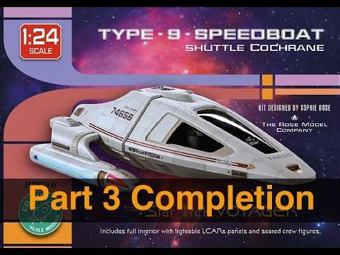 Cozmic Scale Models Type 9 Speedboat Shuttlecraft Completion