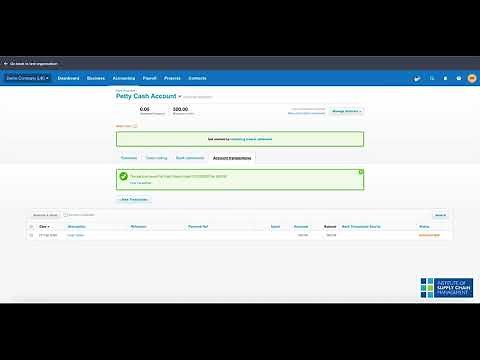 How to add a Petty Cash account into Xero and record payments and receipts