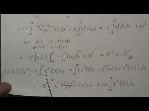 Moments of a Normal Distribution