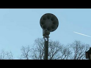 American Signal T-128 Siren Test (Full Alert, Blacksburg, SC)