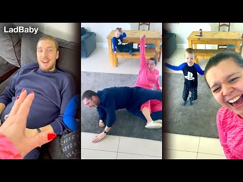 When Mum challenges Dad to leg wrestling 🤣🦶