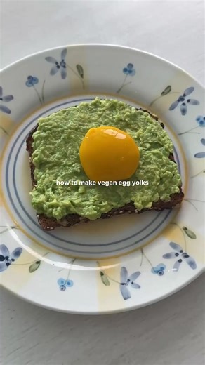 3.8K views · 16 reactions | how to make vegan egg yolks:...