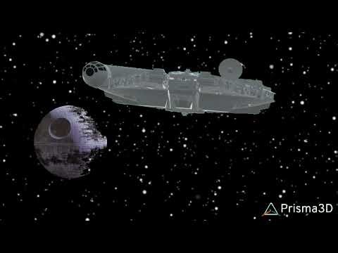 Death Star explosion in Prisma3D