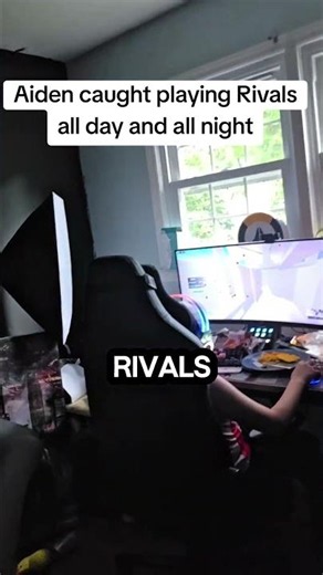 Aiden caught on roblox playing all night again