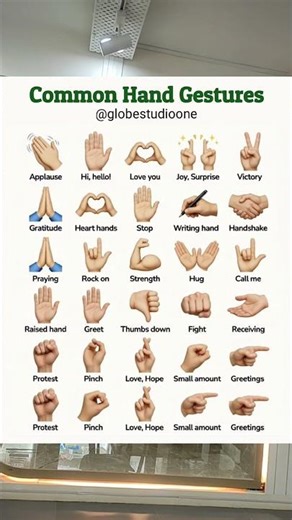 Common Hand Gestures #shorts #gesture #reels