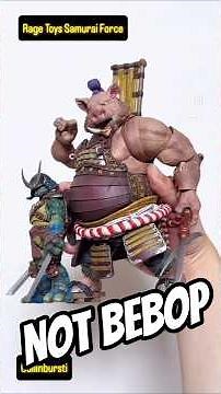Not Bebop is Ready! and girl turtles. samurai force! #tmnt #5ktoys #ragetoys