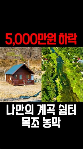 [전속매물448] 5,000만원 가격조정｜홍천 눌언동 계곡 바로앞 농막토지 452평 주말농장 쉼터