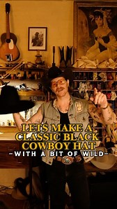 Let’s make a classic black cowboy hat with a bit of wild step-by-step! We’ve been doing a ton of request lately for famous hats so we wanted to mix it up and give y’all a Wilde special! Something that doesn’t feel like it’s off the rack something that has a real soul to it ! Stay WILD! | Wild Hats