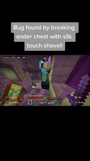 Ender Chest Dupe #minecraftglitch #minecraftbug #minecraftduplicationglitch #minecrafthacks #minecraftmemes #minecraftpe #bedrock