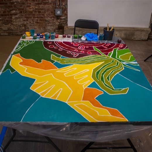 Weavers Way Co-op on Instagram: "Weavers Way is partnering with @muralarts, West Chelten Neighbors Association and @germantowncdc to create a new mural, Weaving a Bountiful Harvest, located on the side of our Germantown store at 328 W. Chelten Avenue in Spring 2026 by Eurhi Jones. The Weavers Way Germantown mural celebrates the natural abundance and seasonal rhythms of the Wissahickon landscape, highlighting the interconnected processes that sustain local food and community life. Lush imagery of
