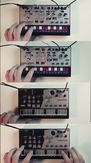 Jamming with the Volca Drum and the Volca Modular.