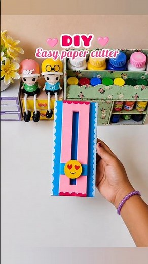 DIY easy paper cutter useful craft idea