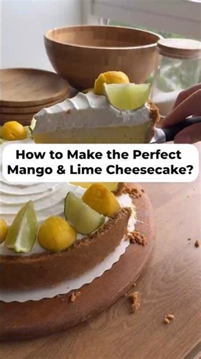 How to Make the Perfect Mango & Lime Cheesecake 🥭🍋 A Tropical Dream Dessert!