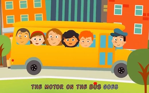 『经典英文儿歌』The Wheels On The Bus Go Round and Round