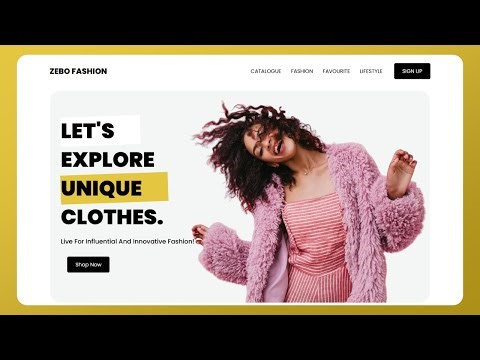 ZEBO Fashion Website | HTML | CSS | FMK Tech