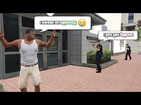 Characters Reactions to Getting Arrested — GTA 5 Cut Content