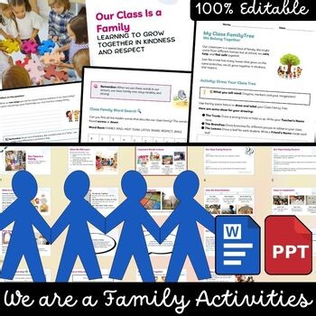 Our Class Is a Family Worksheet | Word Search | Classroom Community Activities
