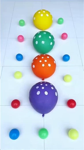 Green Blue Red Yellow Emoji Balloon Orbeez - Animal Transformation i Satisfying #satisfying #balloon