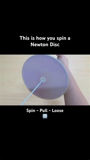How to spin a Newton disc… #spinner #newton #diyaswin #origami #science #scienceexperiment