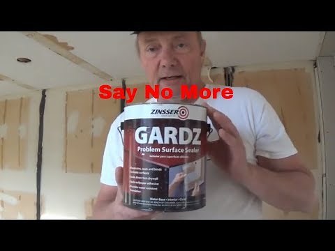 Gardz from Zinsser Problem Surface Sealer and face paper repair