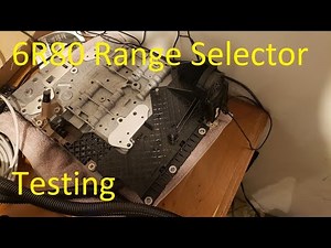 6R80 Transmission Range Selector(TRS) Testing.