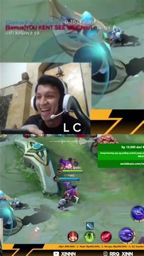 Momen Ngakak: Xinnn "Kesurupan" Pas Main#MomenKocak #XinnnReactions #StreamingLucu #MLBBFunny #RRQ