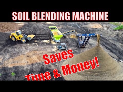 Mixing a MOUNTAIN of Compost! | SOIL BLENDING MACHINE |