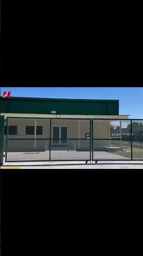 Fine-mesh mesh on-site demonstration; overview of the installed high-security fence.