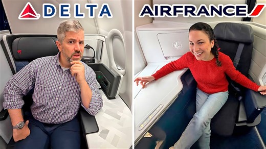 Is Delta's lounge better than Air France's?