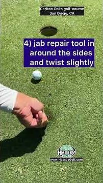 How To Repair a Ball-Mark On a Green Correctly